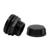 Picture of 1.5" Black Drainplug for MX and Dolav Bins - Installed