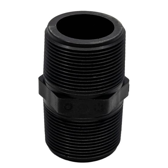 Picture of 1-1/2" Reinforced Polypropylene Pipe Nipple, Male x Male NPT Thread