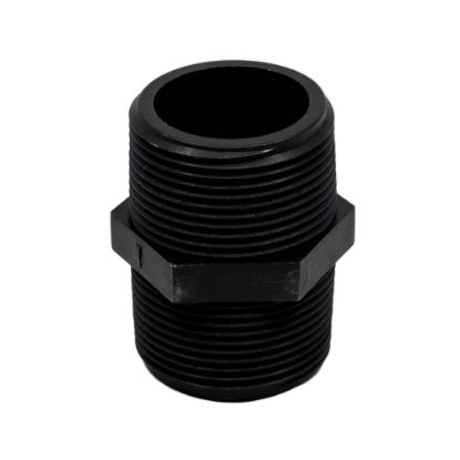 Picture of 1-1/4" Reinforced Polypropylene Pipe Nipple, Male x Male NPT Thread