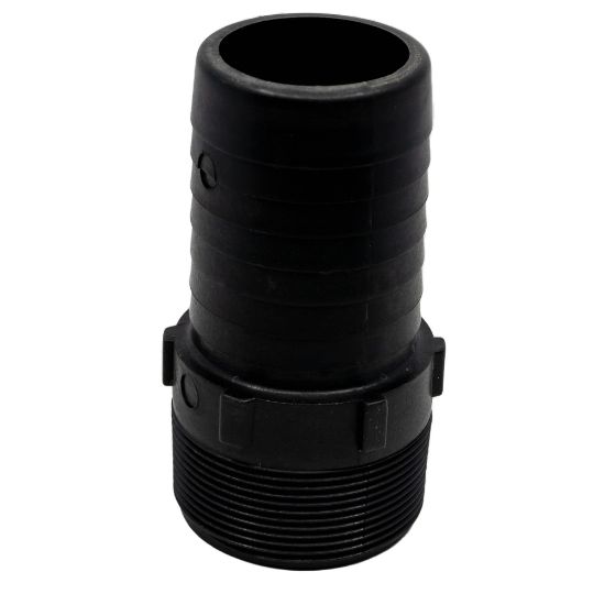Picture of 2" Hose Barb Adaptor x Male NPT Thread, Reinforced Polypropylene