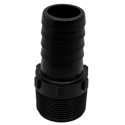 Picture of 1-1/2" Hose Barb Adaptor x Male NPT Thread, Reinforced Polypropylene