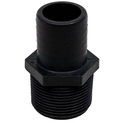 Picture of 1-1/4" Hose Barb Adaptor x Male NPT Thread, Reinforced Polypropylene