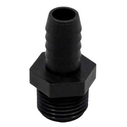 Picture of 1/2" Hose Barb Adaptor x Male NPT Thread, Reinforced Polypropylene