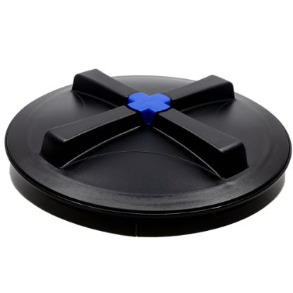 Picture of 16" Screw lid with blue snap-in vent + Ring