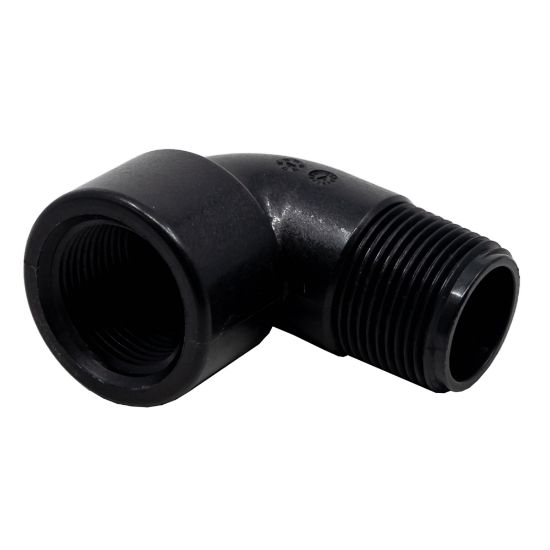 Picture of 1" Reinforced Polypropylene Elbow 90°, Male x Female NPT Threaded
