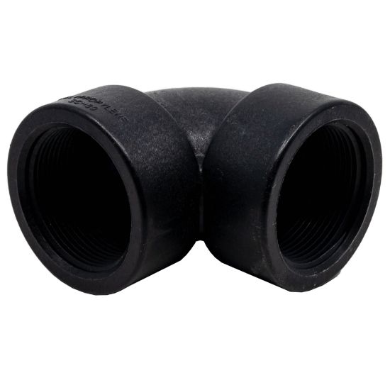 Picture of 1-1/2" Reinforced Polypropylene Elbow 90° Female x Female NPT