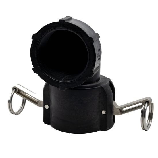 Picture of 90° Elbow, 2" Female Camlock x Female NPT Thread, Reinforced Polypropylene