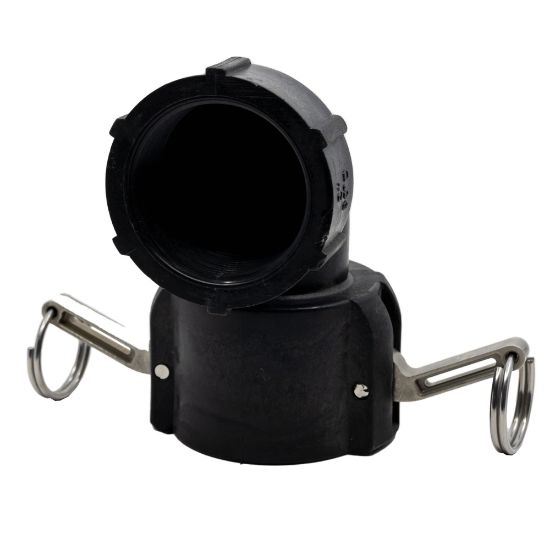 Image de Coude 90°, 2" Camlock Femelle x Fileté Femelle NPT en Polypropylène Renforcé