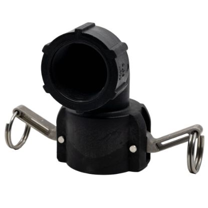 Picture of 90° Elbow, 1-1/2" Female Camlock x Female NPT Thread, Reinforced Polypropylene
