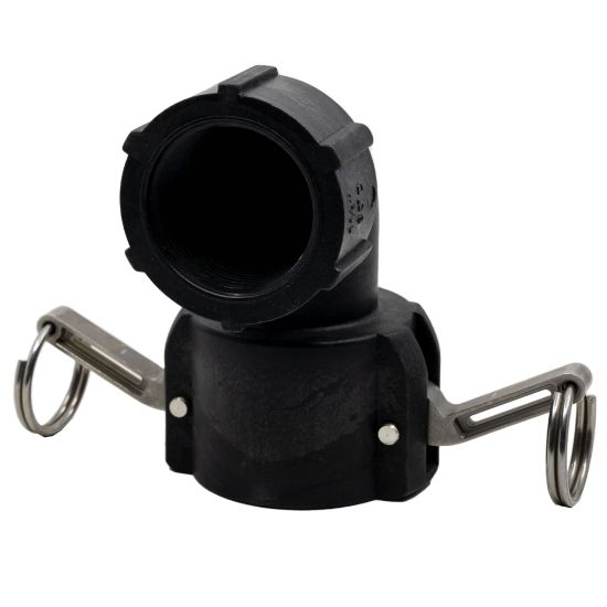 Image de Coude 90°, 1-1/2" Camlock Femelle x Fileté Femelle NPT en Polypropylène Renforcé