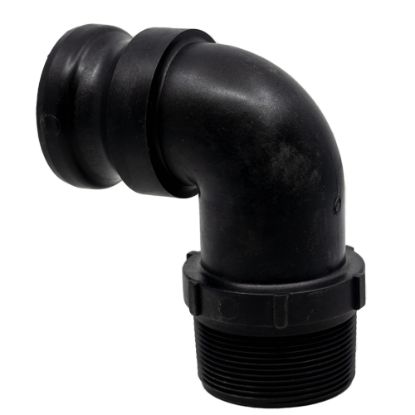 Picture of 90° Elbow, 2" Male Camlock x Male NPT Thread, Reinforced Polypropylene