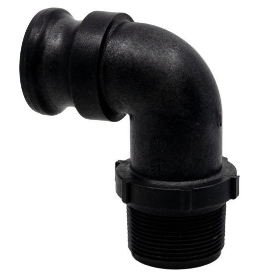Picture of 90° Elbow, 1-1/2" Male Camlock x Male NPT Thread, Reinforced Polypropylene