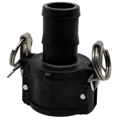 Image de Adaptateur 1-1/2" Camlock Femelle x Barbillon en Polypropylène Renforcé