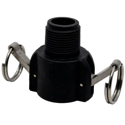 Image de Adaptateur 1" Camlock Femelle x Fileté Mâle NPT en Polypropylène Renforcé