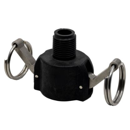 Image de Adaptateur 1/2" Camlock Femelle x Fileté Mâle NPT en Polypropylène Renforcé