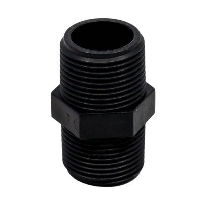 Picture of 1/2" Reinforced Polypropylene Pipe Nipple, Male x Male NPT Thread