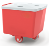 Chariot avec couvercle approuvé alimentaire 