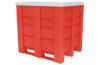 Image de Caisse-Palette en Plastique à Murs Droits 45" x 51" x 49", Rouge