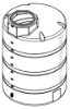 500 Gallons Plastic Vertical Tank