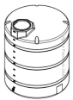 1000 Gallons Vertical Plastic Tank