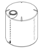 Réservoir Vertical Plastique 11000 Litres