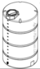 Réservoir Vertical Plastique 6000 Litres