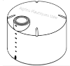 Réservoir Vertical Plastique 6000 Litres