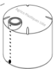 Réservoir Vertical Plastique 9500 Litres