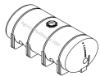 15000 Litres Horizontal Plastic Tank
