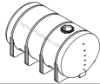 12000 Litres Plastic Horizontal Tank