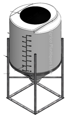Reservoir Conique Plastiques 100 Gallons 400 Litres