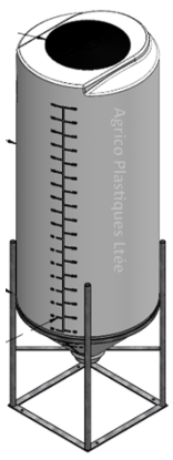 Reservoir Conique Plastiques 200 Gallons 800 Litres